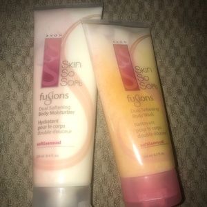 Avon Skin So Soft Fusions Dual Body Moisturizer & Body Wash Set